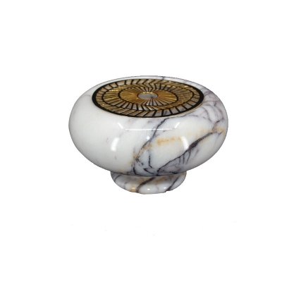 Gold Covered Marble Object