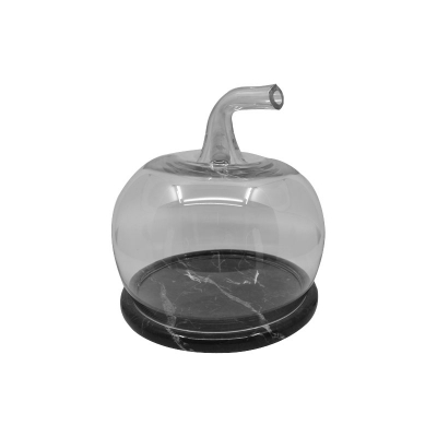 Transparent Apple Terrarium Black