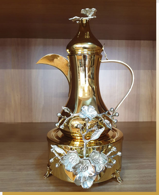 Gold Plated Branch Jug