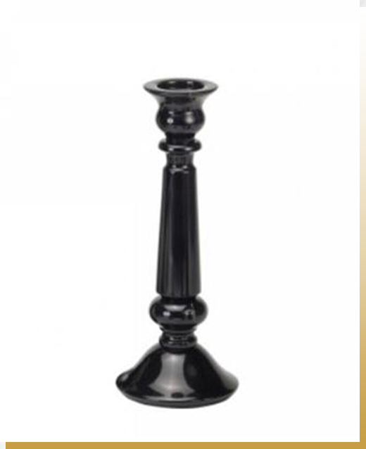 Marble Black Candlestick